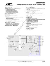 C8051F536-IT Datasheet Cover