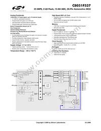 C8051F537-IT Datasheet Cover