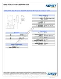 C961U392MUWDBA7317 Datasheet Cover