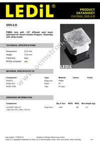 CA10559_OSS-2-D Datasheet Cover