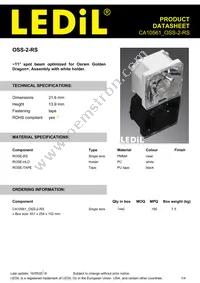 CA10561_OSS-2-RS Datasheet Cover