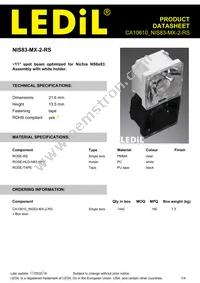 CA10610_NIS83-MX-2-RS Datasheet Cover