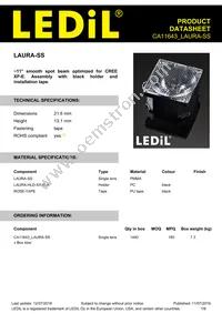 CA11643_LAURA-SS Datasheet Cover