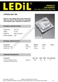 CA11890_STRADA-SQ-T-DN Datasheet Cover