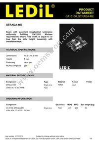 CA15150_STRADA-ME Datasheet Cover