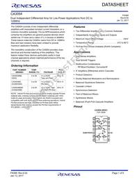 CA3054MZ96 Datasheet Cover