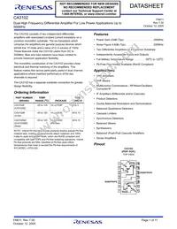 CA3102MZ Datasheet Cover