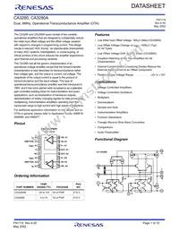 CA3280E Datasheet Cover