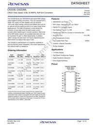 CA3338AMZ96 Datasheet Cover