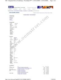 CA91L8260B-100CEV Datasheet Cover