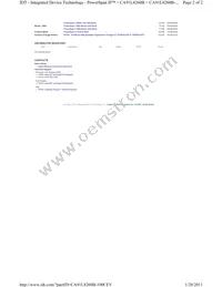 CA91L8260B-100CEV Datasheet Page 2