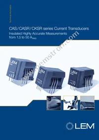CASR 15-NP Datasheet Cover
