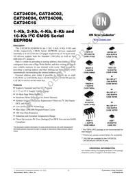 CAT24C01WE-GT3 Datasheet Cover