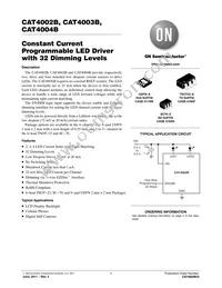 CAT4002BTD-GT3 Datasheet Cover