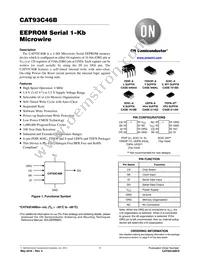 CAT93C46BYI-GT3 Datasheet Cover