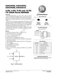 CAV24C08YE-GT3 Datasheet Cover