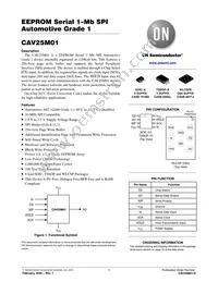 CAV25M01YE-GT3 Datasheet Cover