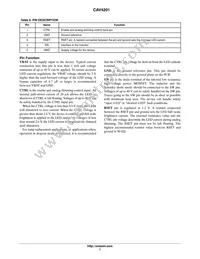 CAV4201TD-GT3 Datasheet Page 7