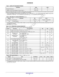 CAV93C46YE-GT3 Datasheet Page 2