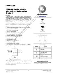 CAV93C86YE-GT3 Datasheet Cover