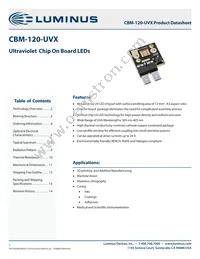 CBM-120-UV-X31-M380-22 Datasheet Cover