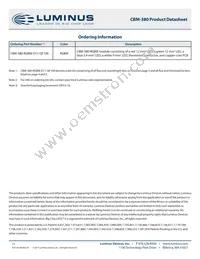 CBM-380-RGBW-D11-QG101 Datasheet Page 15