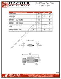 CBPFS-2441 Datasheet Page 2