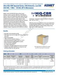 CBR05C309BAGAC Datasheet Cover