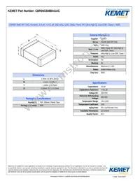 CBR05C608BAGAC Datasheet Cover
