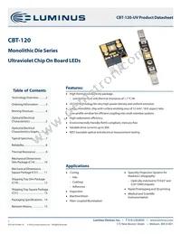 CBT-120-UV-C31-N400-22 Datasheet Cover