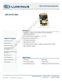 CBT-39-UV-C32-FB400-22 Datasheet Cover