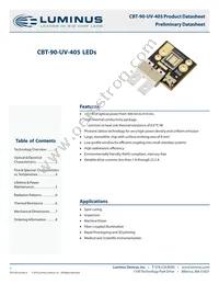 CBT-90-UV-C11-GA400-22 Datasheet Cover