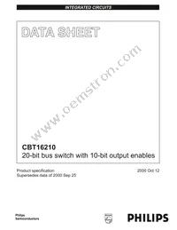 CBT16210DGG Datasheet Page 2
