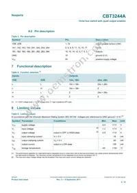 CBT3244ADS Datasheet Page 4