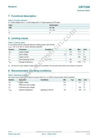 CBT3306D Datasheet Page 3