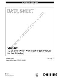 CBT6800PW Datasheet Cover