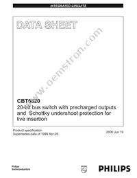 CBT6820DGG Datasheet Cover