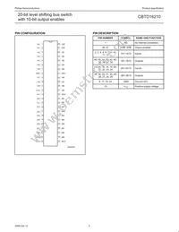 CBTD16210DGG/S400 Datasheet Page 4