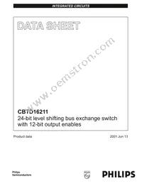 CBTD16211DGG Datasheet Page 2