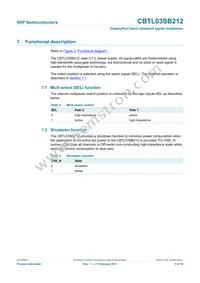 CBTL03SB212BS Datasheet Page 5