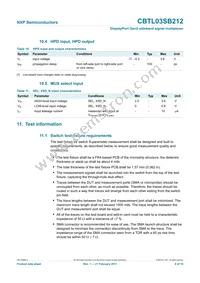 CBTL03SB212BS Datasheet Page 8