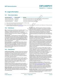 CBTL04DP211BS Datasheet Page 16