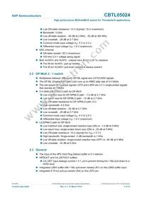 CBTL05024BSHP Datasheet Page 2