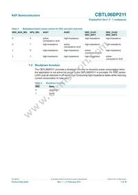 CBTL06DP211EE Datasheet Page 7