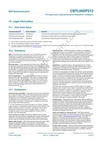 CBTL06DP213EE Datasheet Page 15