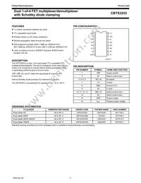CBTS3253PW Datasheet Page 2