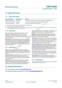 CBTV4020EE/G Datasheet Page 15