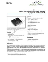 CC025CL-M Datasheet Cover