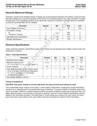 CC025CL-M Datasheet Page 2