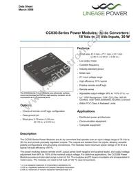 CC030C-M Datasheet Cover